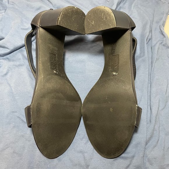 Alfani Womens Step N Flex Foxxii Sandal Block Heel Shoes Blue Leather Size 9.5 - Picture 9 of 11